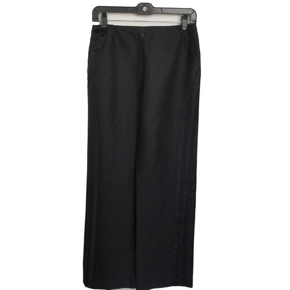 Auth VALENTINO Spa Front Zip Straight Leg Pants 100% Silk Size 6 - Picture 3 of 11